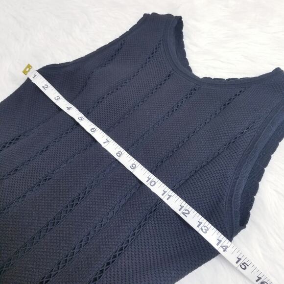 Rebecca Taylor Diamond Textured Black Dress - Picture 6 of 10